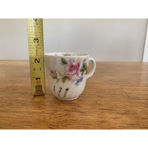Vintage Ucagoo China Demitasse Footed Cup And Saucer Made In Occupied Japan - Picture 10 of 10